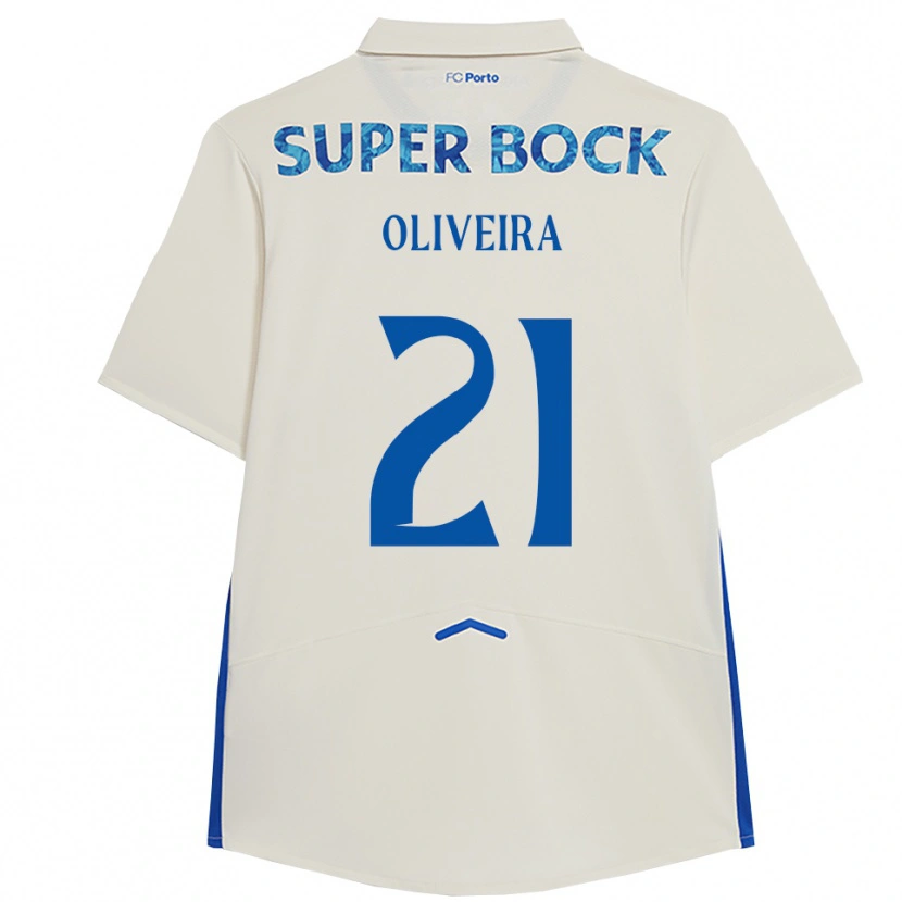 Danxenメンズゴンサロ・オリベイラ#21ホワイト ブルーサードユニフォームシャツ2025/26ジャージーユニフォーム