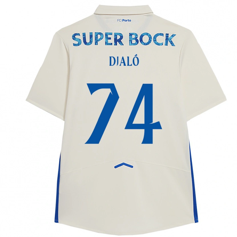 Danxenメンズウスマネ・ジャロ#74ホワイト ブルーサードユニフォームシャツ2025/26ジャージーユニフォーム