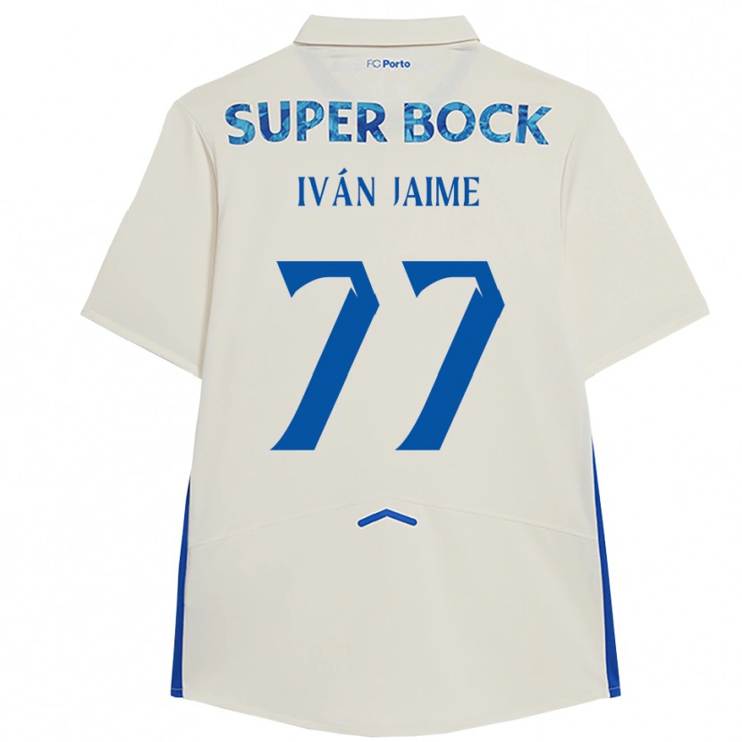 Danxenメンズイバン・ハイメ#77ホワイト ブルーサードユニフォームシャツ2025/26ジャージーユニフォーム