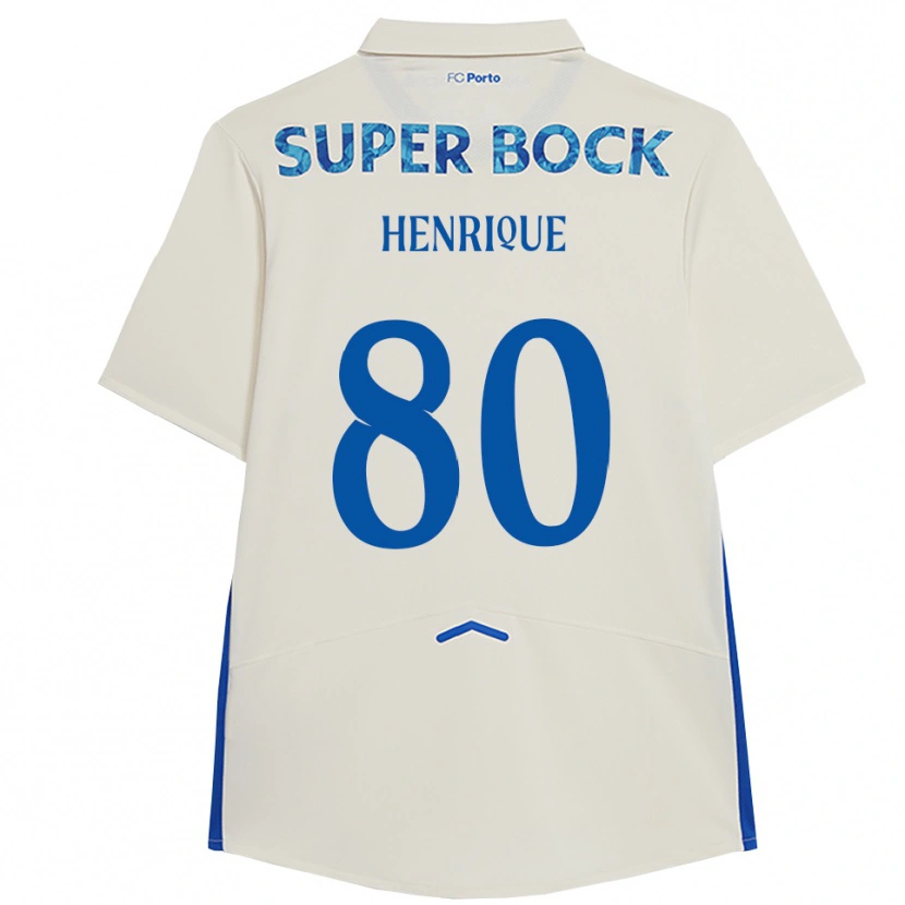 Danxenメンズカイオ・エンリケ・ディオゴ・ドミンゴス#80ホワイト ブルーサードユニフォームシャツ2025/26ジャージーユニフォーム