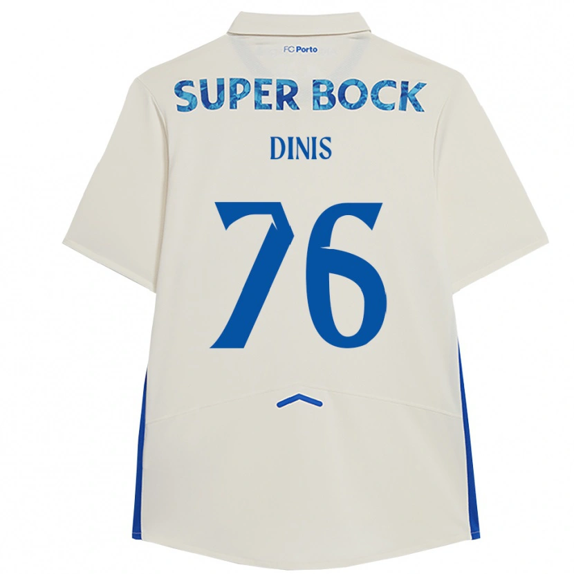 Danxenメンズディニス#76ホワイト ブルーサードユニフォームシャツ2025/26ジャージーユニフォーム