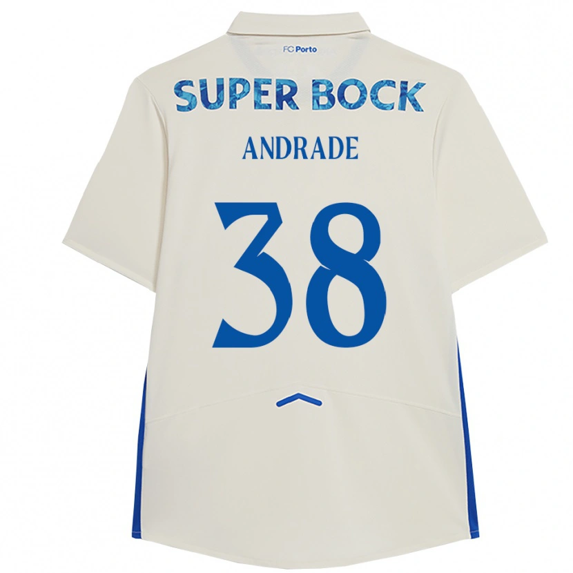 Danxenメンズフェルナンド・アンドラーデン・ドス・サントス#38ホワイト ブルーサードユニフォームシャツ2025/26ジャージーユニフォーム