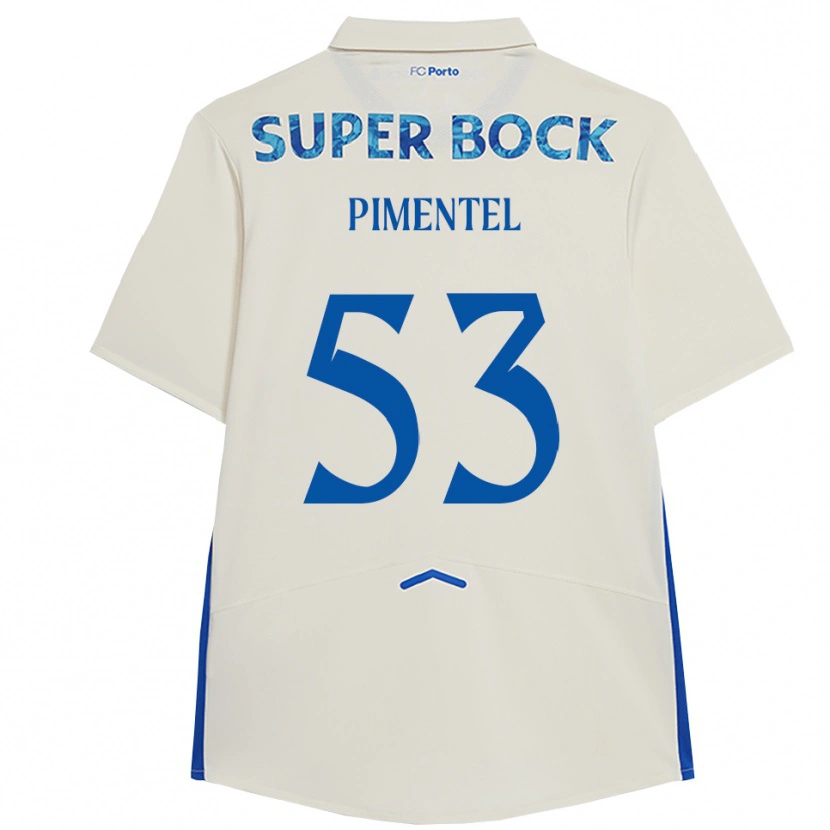 Danxenメンズエリック・ピメンテル#53ホワイト ブルーサードユニフォームシャツ2025/26ジャージーユニフォーム