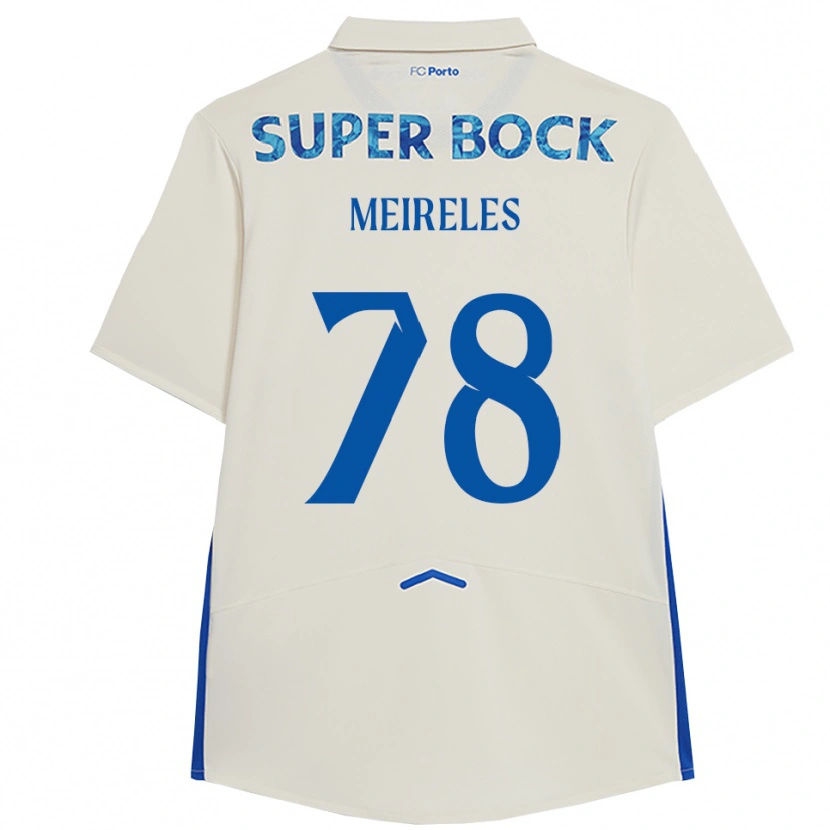 Danxenメンズジョルジ・メイレレス#78ホワイト ブルーサードユニフォームシャツ2025/26ジャージーユニフォーム