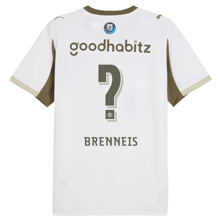 DanxenメンズNick Brenneis#0ホワイト グレーサードユニフォームシャツ2025/26ジャージーユニフォーム