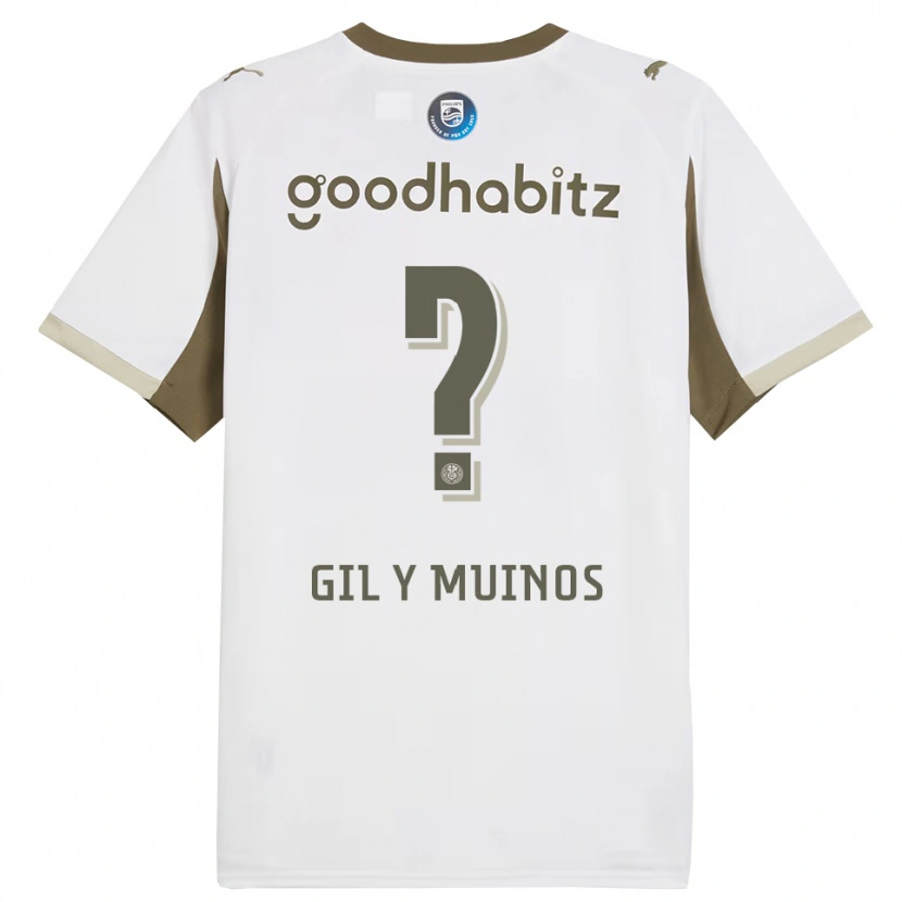 DanxenメンズYael Gil Y Muinos#0ホワイト グレーサードユニフォームシャツ2025/26ジャージーユニフォーム