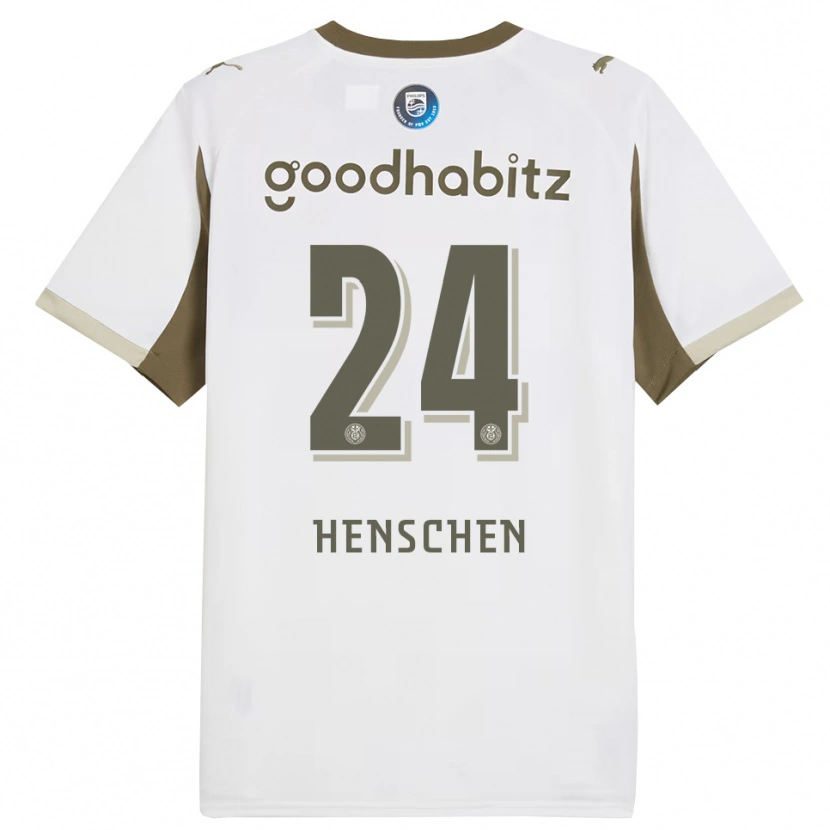 DanxenメンズEmmeke Henschen#24ホワイト グレーサードユニフォームシャツ2025/26ジャージーユニフォーム