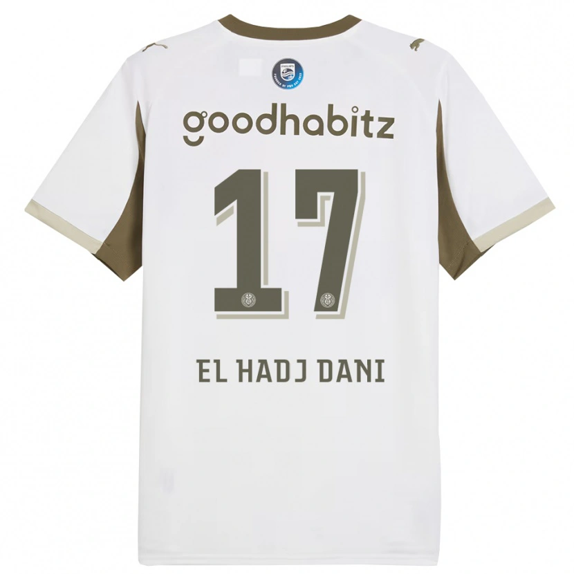 DanxenメンズSoudais El Hadj Dani#17ホワイト グレーサードユニフォームシャツ2025/26ジャージーユニフォーム