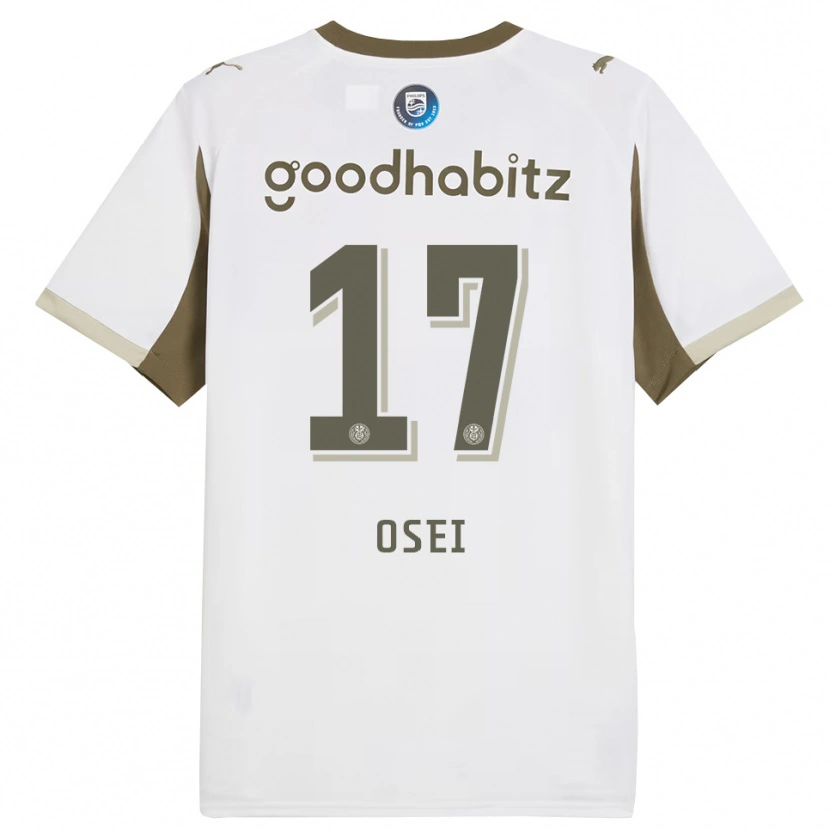 DanxenメンズMicaiah Osei#17ホワイト グレーサードユニフォームシャツ2025/26ジャージーユニフォーム