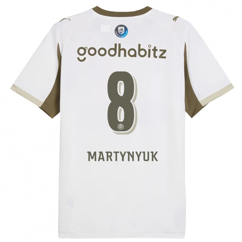 DanxenメンズAnton Martynyuk#8ホワイト グレーサードユニフォームシャツ2025/26ジャージーユニフォーム