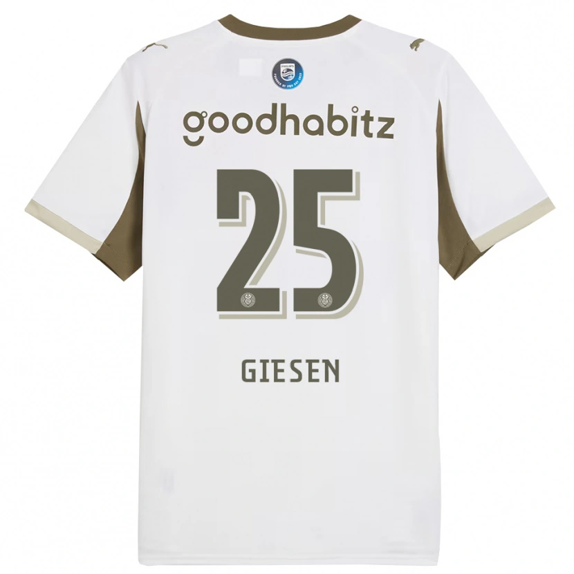 DanxenメンズSuzanne Giesen#25ホワイト グレーサードユニフォームシャツ2025/26ジャージーユニフォーム