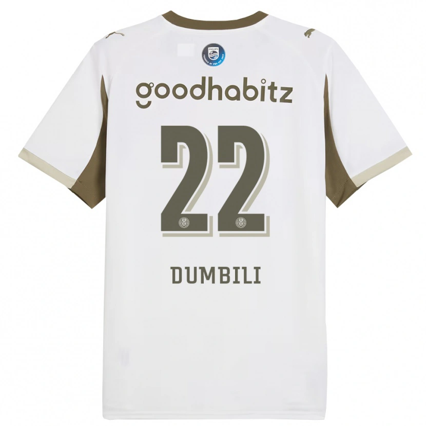 DanxenメンズSamuel Dumbili#22ホワイト グレーサードユニフォームシャツ2025/26ジャージーユニフォーム