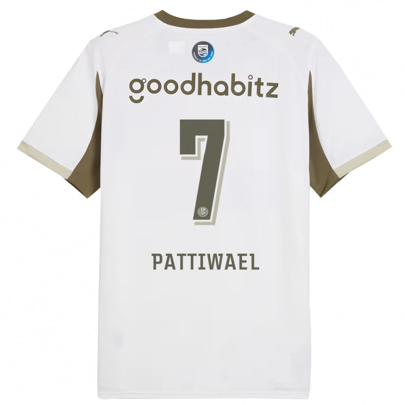 DanxenメンズNaomi Pattiwael#7ホワイト グレーサードユニフォームシャツ2025/26ジャージーユニフォーム