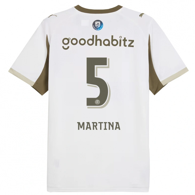DanxenメンズJorvimar Martina#5ホワイト グレーサードユニフォームシャツ2025/26ジャージーユニフォーム