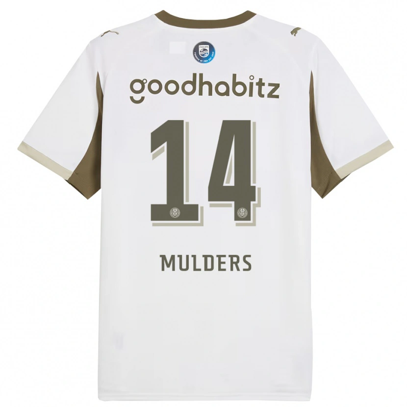 DanxenメンズBoet Mulders#14ホワイト グレーサードユニフォームシャツ2025/26ジャージーユニフォーム