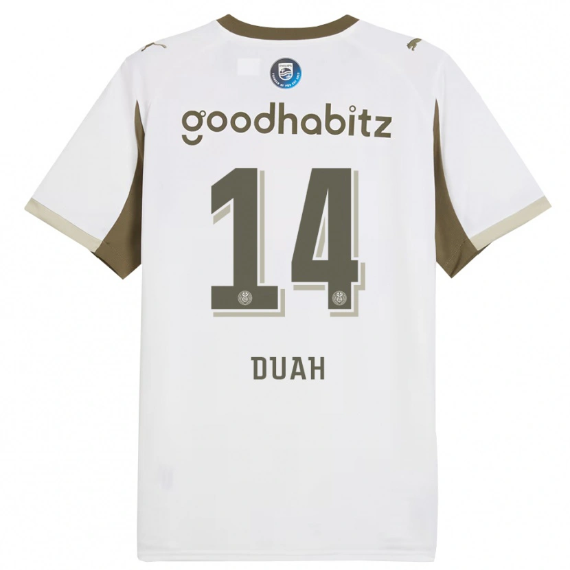 DanxenメンズKing Duah#14ホワイト グレーサードユニフォームシャツ2025/26ジャージーユニフォーム