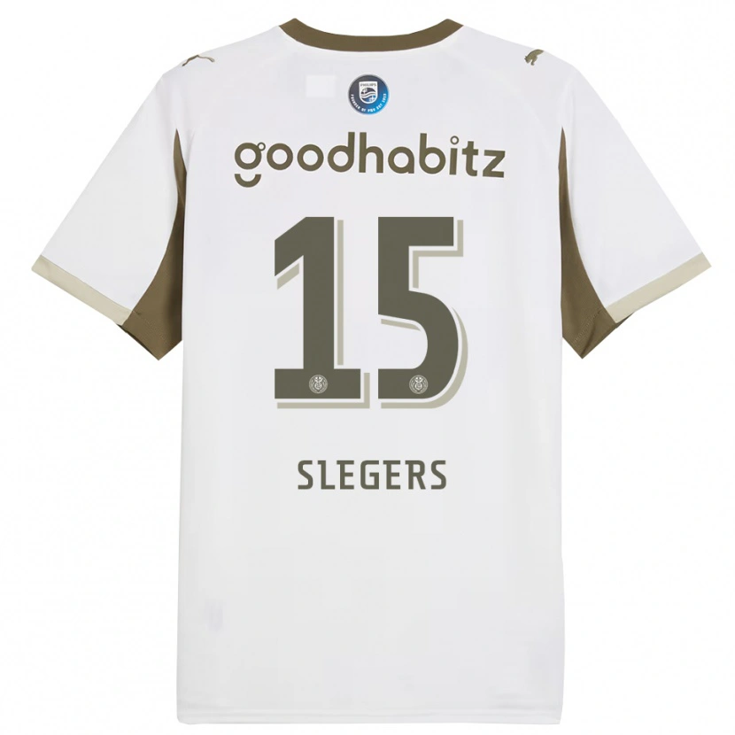 DanxenメンズKor Slegers#15ホワイト グレーサードユニフォームシャツ2025/26ジャージーユニフォーム
