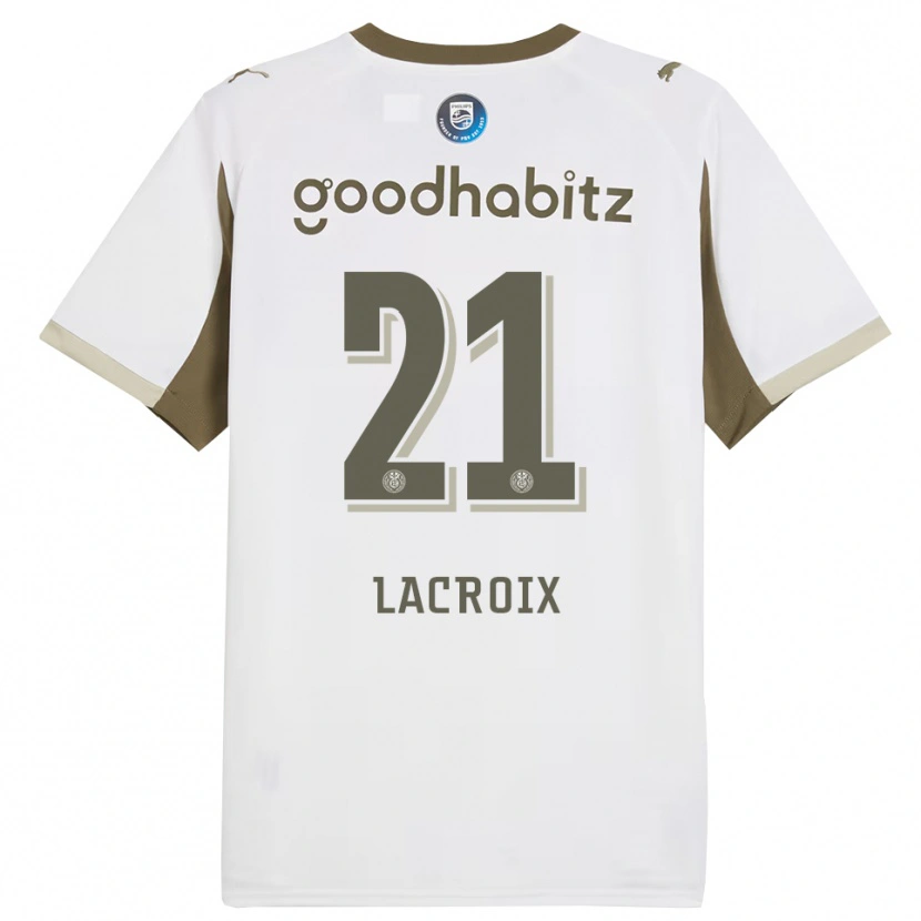 DanxenメンズRobine Lacroix#21ホワイト グレーサードユニフォームシャツ2025/26ジャージーユニフォーム