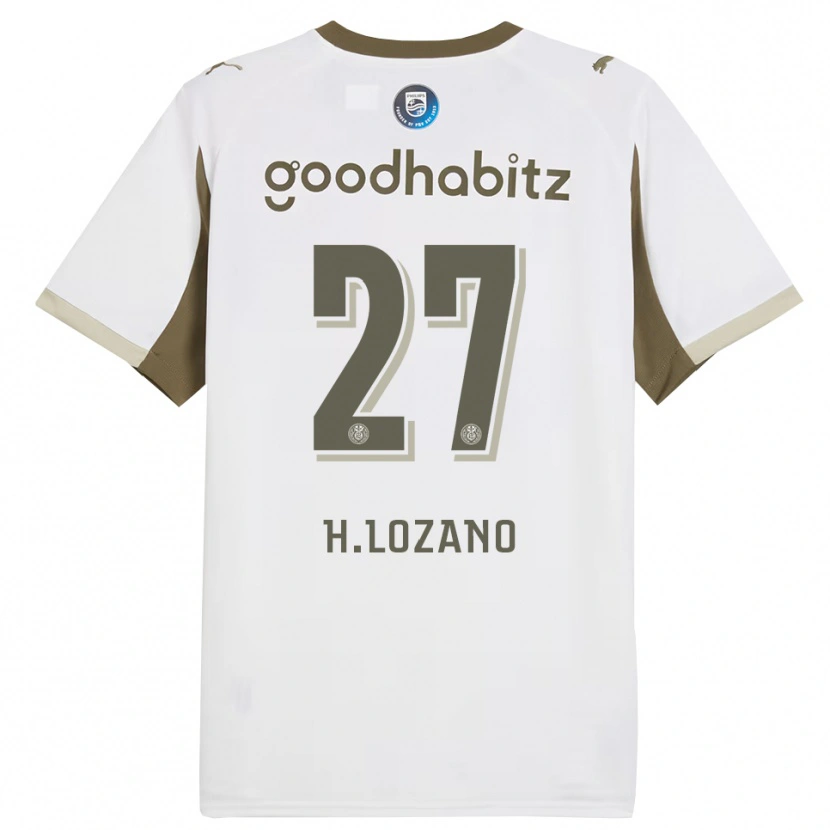 Danxenメンズイルビング・ロサノ#27ホワイト グレーサードユニフォームシャツ2025/26ジャージーユニフォーム