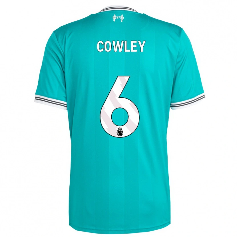 DanxenメンズRyan Cowley#6グリーン ホワイトサードユニフォームシャツ2025/26ジャージーユニフォーム