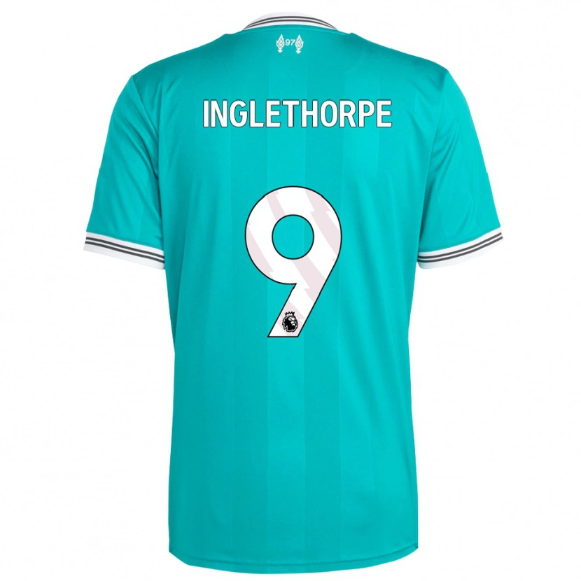 DanxenメンズFinn Inglethorpe#9グリーン ホワイトサードユニフォームシャツ2025/26ジャージーユニフォーム