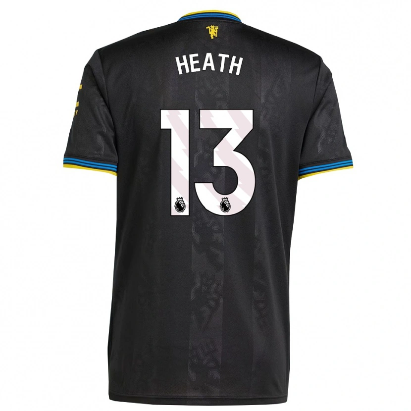DanxenメンズFred Heath#13ブラック イエロー ブルーサードユニフォームシャツ2025/26ジャージーユニフォーム