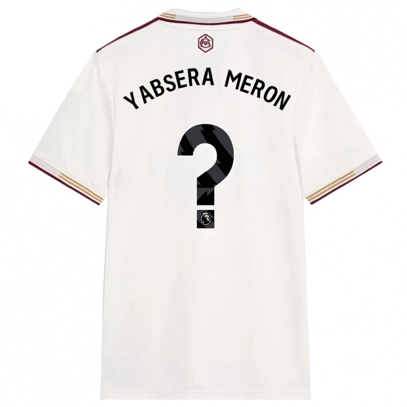 DanxenメンズYabsera Meron#0オフホワイト バーガンディサードユニフォームシャツ2025/26ジャージーユニフォーム
