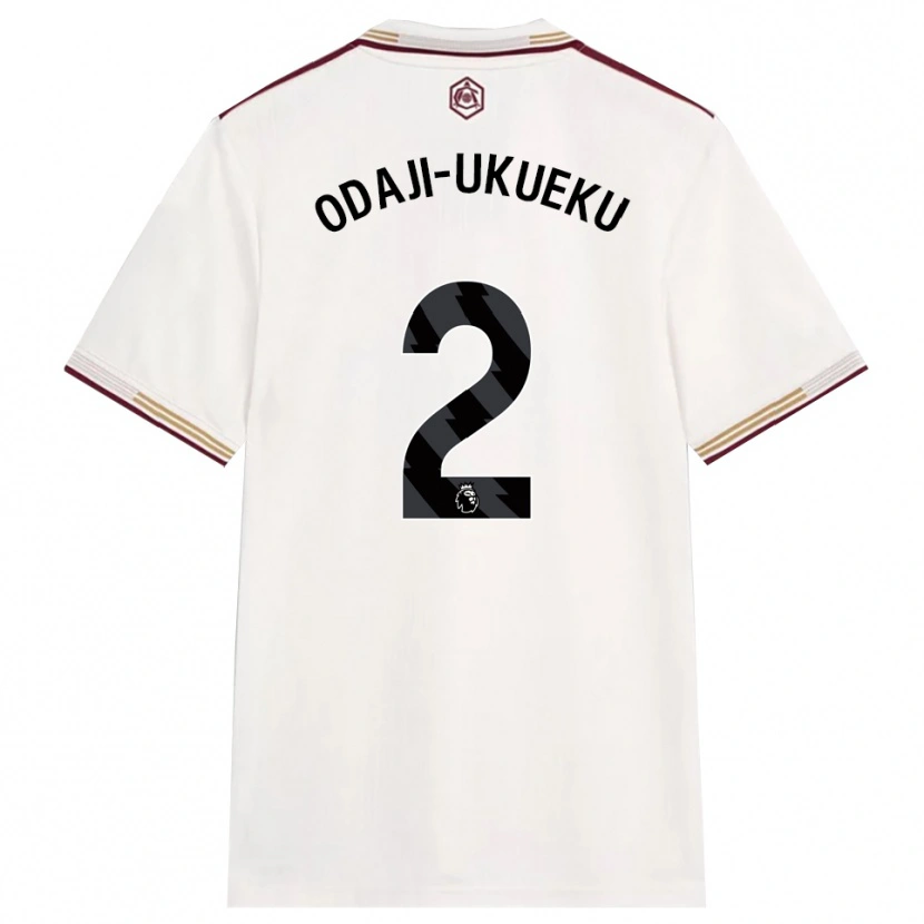 DanxenメンズTheo Odaji-Ukueku#2オフホワイト バーガンディサードユニフォームシャツ2025/26ジャージーユニフォーム