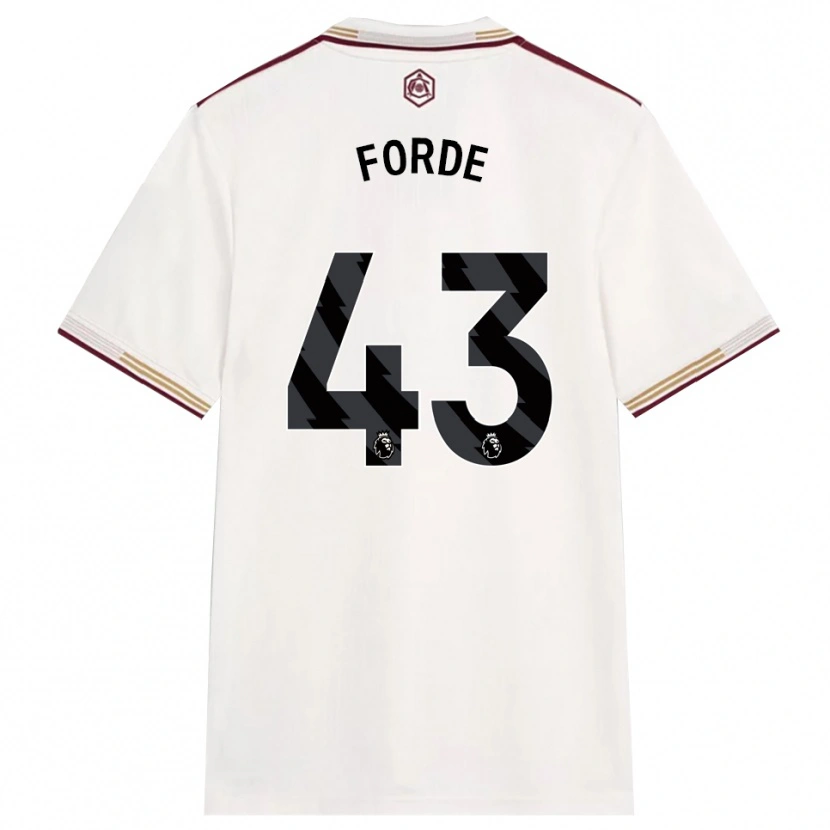 Danxenメンズロマリ・フォルデ#43オフホワイト バーガンディサードユニフォームシャツ2025/26ジャージーユニフォーム