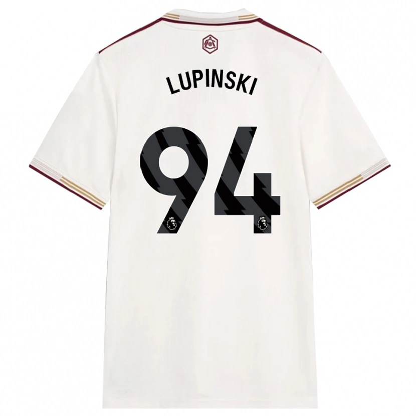 DanxenメンズRemi Lupinski#94オフホワイト バーガンディサードユニフォームシャツ2025/26ジャージーユニフォーム