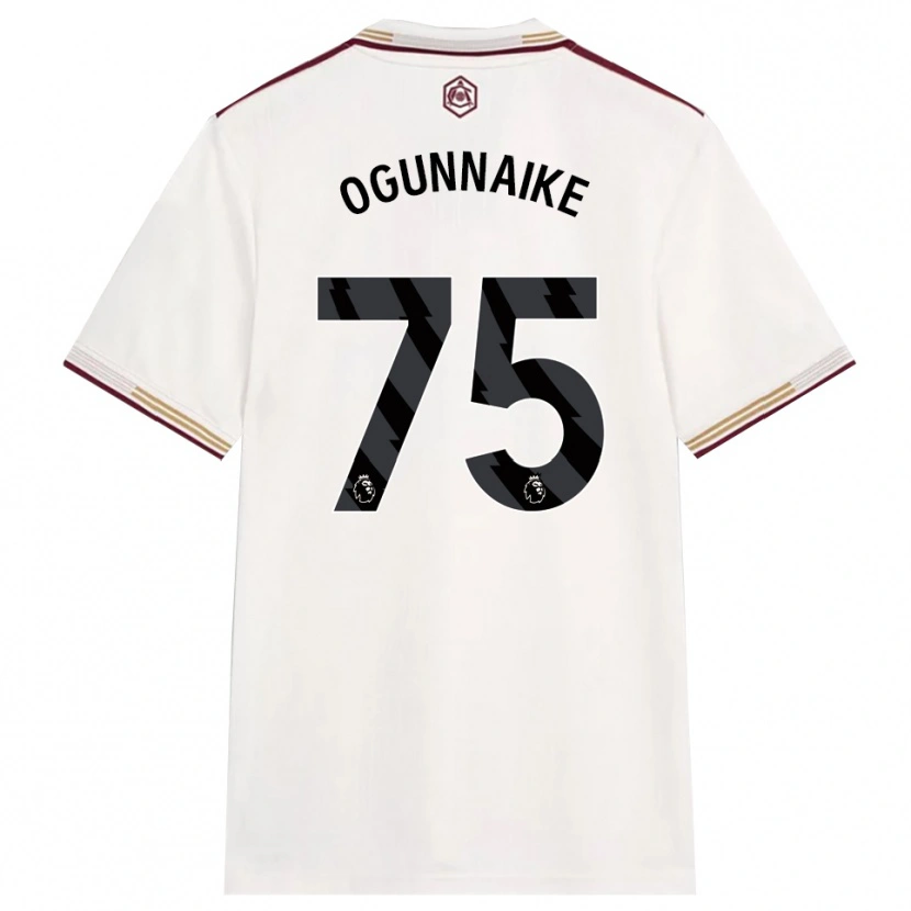 DanxenメンズJosh Ogunnaike#75オフホワイト バーガンディサードユニフォームシャツ2025/26ジャージーユニフォーム