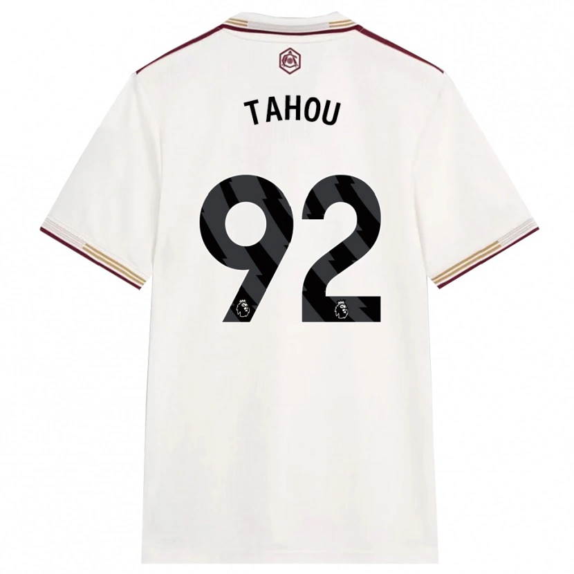 Danxenメンズジョシュア・タホウ#92オフホワイト バーガンディサードユニフォームシャツ2025/26ジャージーユニフォーム