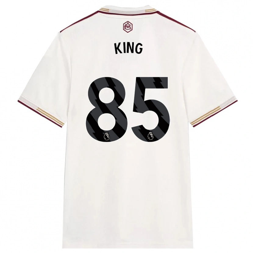 DanxenメンズJosiah King#85オフホワイト バーガンディサードユニフォームシャツ2025/26ジャージーユニフォーム