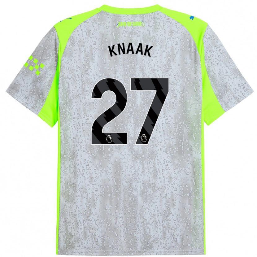 DanxenメンズRebecca Knaak#27グレー イエローサードユニフォームシャツ2025/26ジャージーユニフォーム