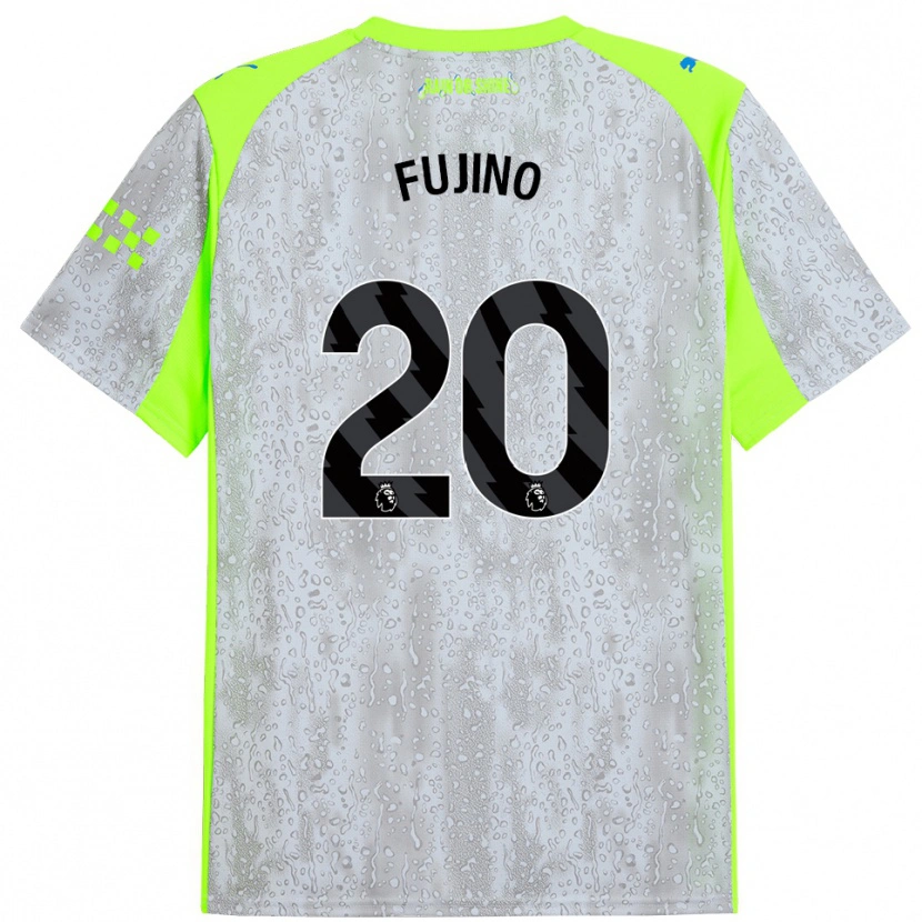 Danxenメンズ藤野あおば#20グレー イエローサードユニフォームシャツ2025/26ジャージーユニフォーム