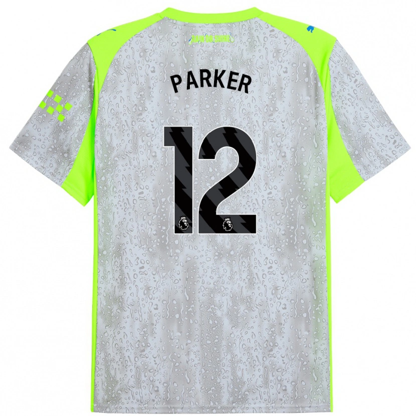 DanxenメンズXavier Parker#12グレー イエローサードユニフォームシャツ2025/26ジャージーユニフォーム