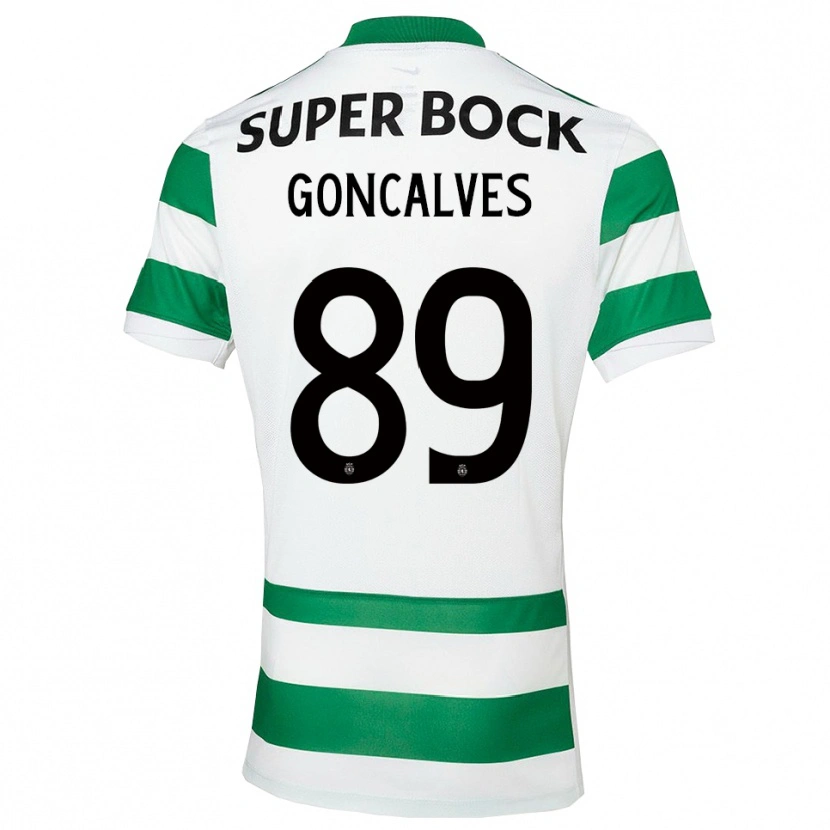 DanxenレディースAndre Goncalves#89グリーン ホワイトホームシャツ2025/26ジャージーユニフォーム