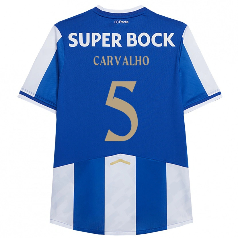 DanxenレディースGuilherme Carvalho#5ブルー ホワイトホームシャツ2025/26ジャージーユニフォーム