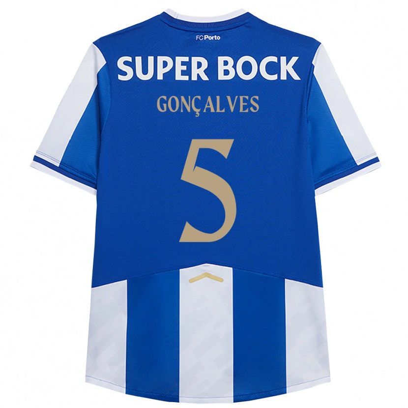 DanxenレディースMartim Gonçalves#5ブルー ホワイトホームシャツ2025/26ジャージーユニフォーム