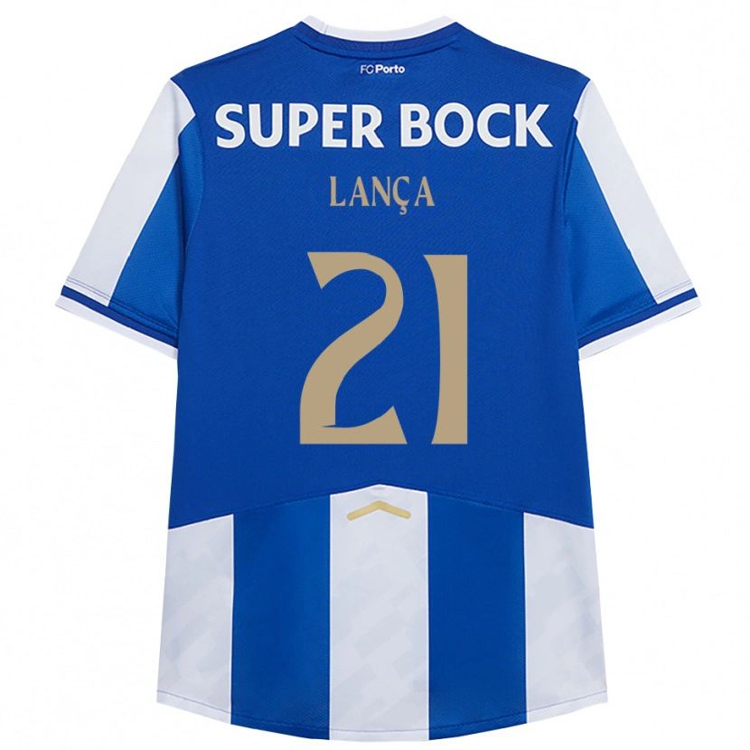 DanxenレディースGabriel Lança#21ブルー ホワイトホームシャツ2025/26ジャージーユニフォーム