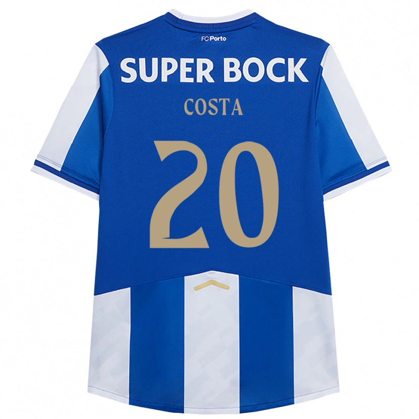 DanxenレディースAlberto Costa#20ブルー ホワイトホームシャツ2025/26ジャージーユニフォーム