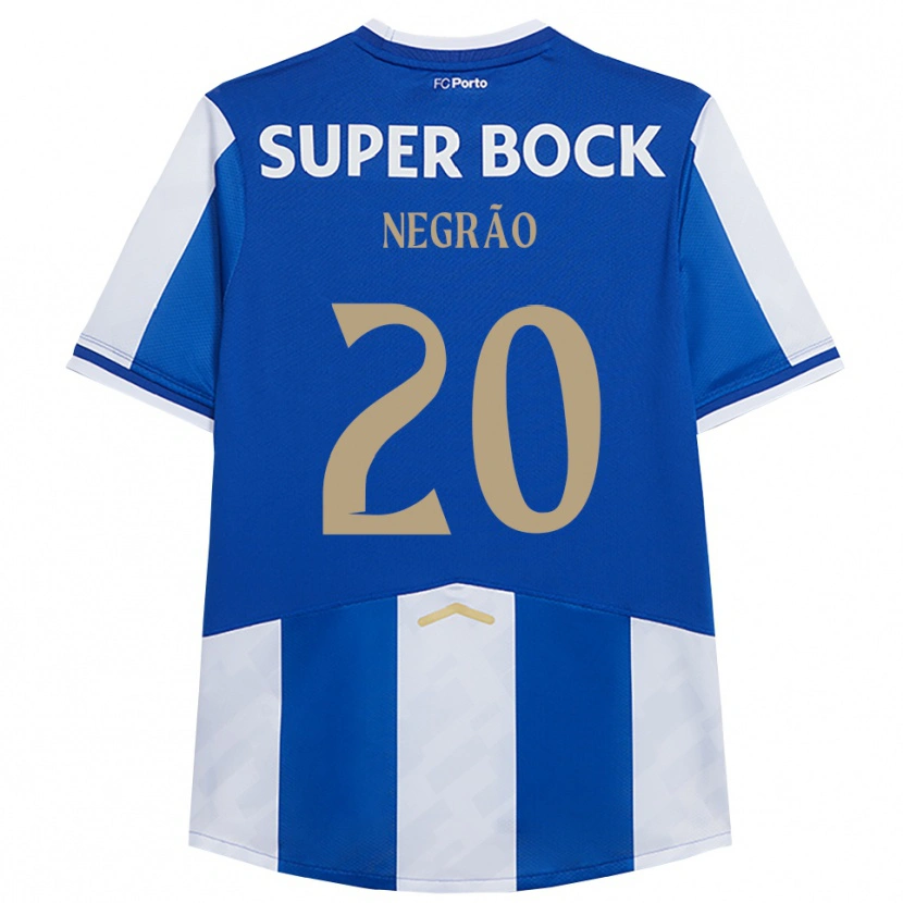DanxenレディースMaria Negrão#20ブルー ホワイトホームシャツ2025/26ジャージーユニフォーム