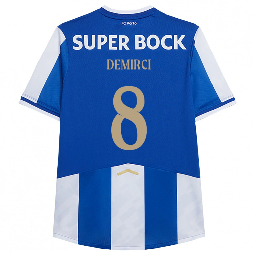 DanxenレディースRayan Demirci#8ブルー ホワイトホームシャツ2025/26ジャージーユニフォーム
