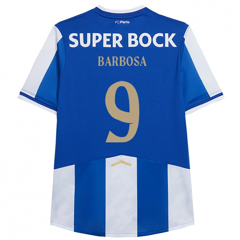 DanxenレディースRodrigo Barbosa#9ブルー ホワイトホームシャツ2025/26ジャージーユニフォーム