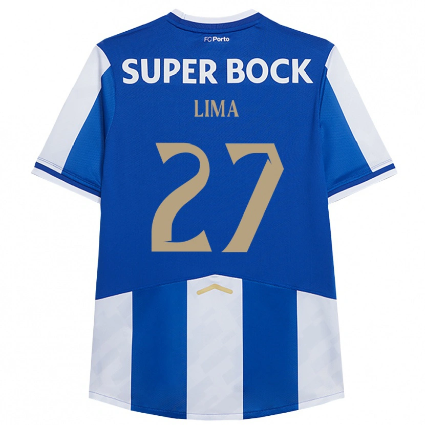 DanxenレディースCláudia Lima#27ブルー ホワイトホームシャツ2025/26ジャージーユニフォーム