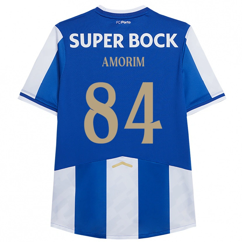 DanxenレディースBeatriz Amorim#84ブルー ホワイトホームシャツ2025/26ジャージーユニフォーム