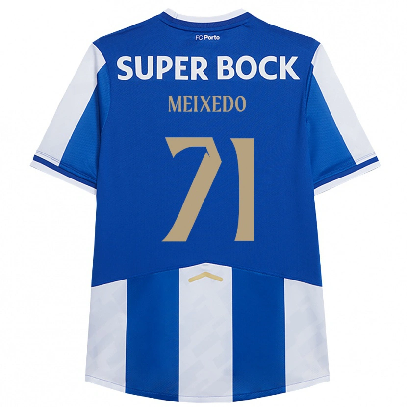 Danxenレディースフランシスコ・メイラ・メイシェド#71ブルー ホワイトホームシャツ2025/26ジャージーユニフォーム