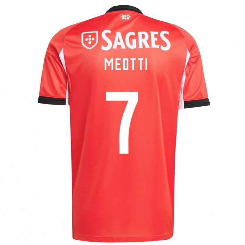 DanxenレディースCarlos Meotti#7レッド ホワイトホームシャツ2025/26ジャージーユニフォーム