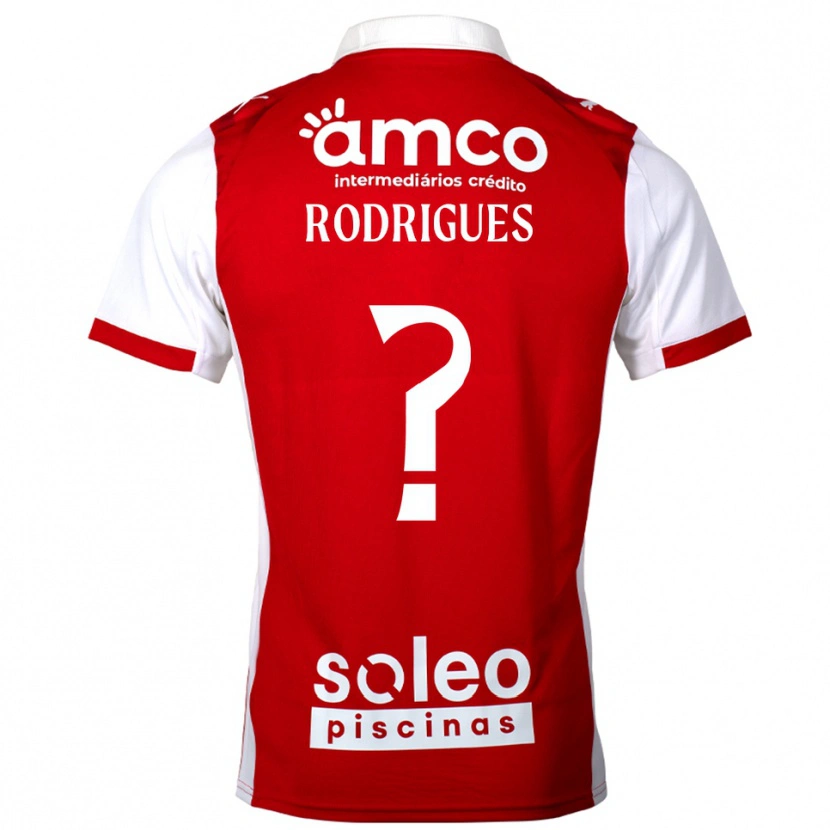 DanxenレディースDavid Rodrigues#0レッド ホワイトホームシャツ2025/26ジャージーユニフォーム