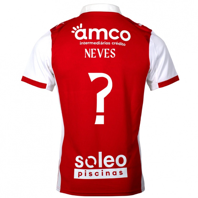 DanxenレディースBernardo Neves#0レッド ホワイトホームシャツ2025/26ジャージーユニフォーム